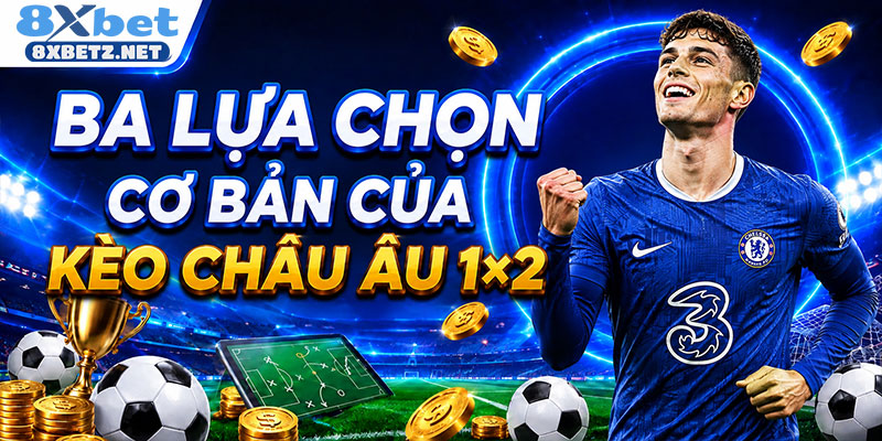 Ba lựa chọn cơ bản của kèo 1×2 bóng đá