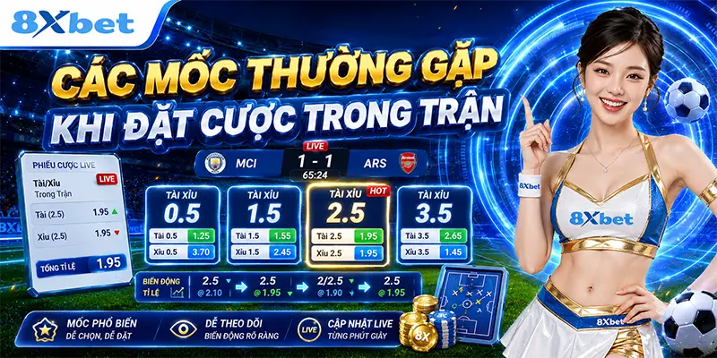 Các mốc thường gặp khi đặt cược trong trận